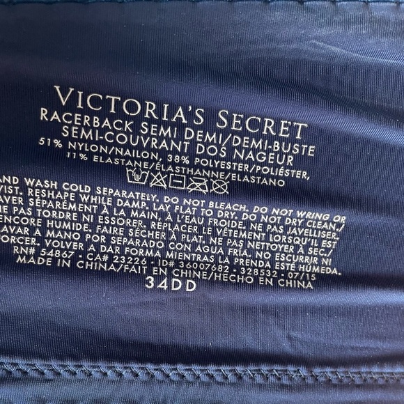 VICTORIA’S SECRET Racerback Semi Demi Bra - Picture 3 of 3